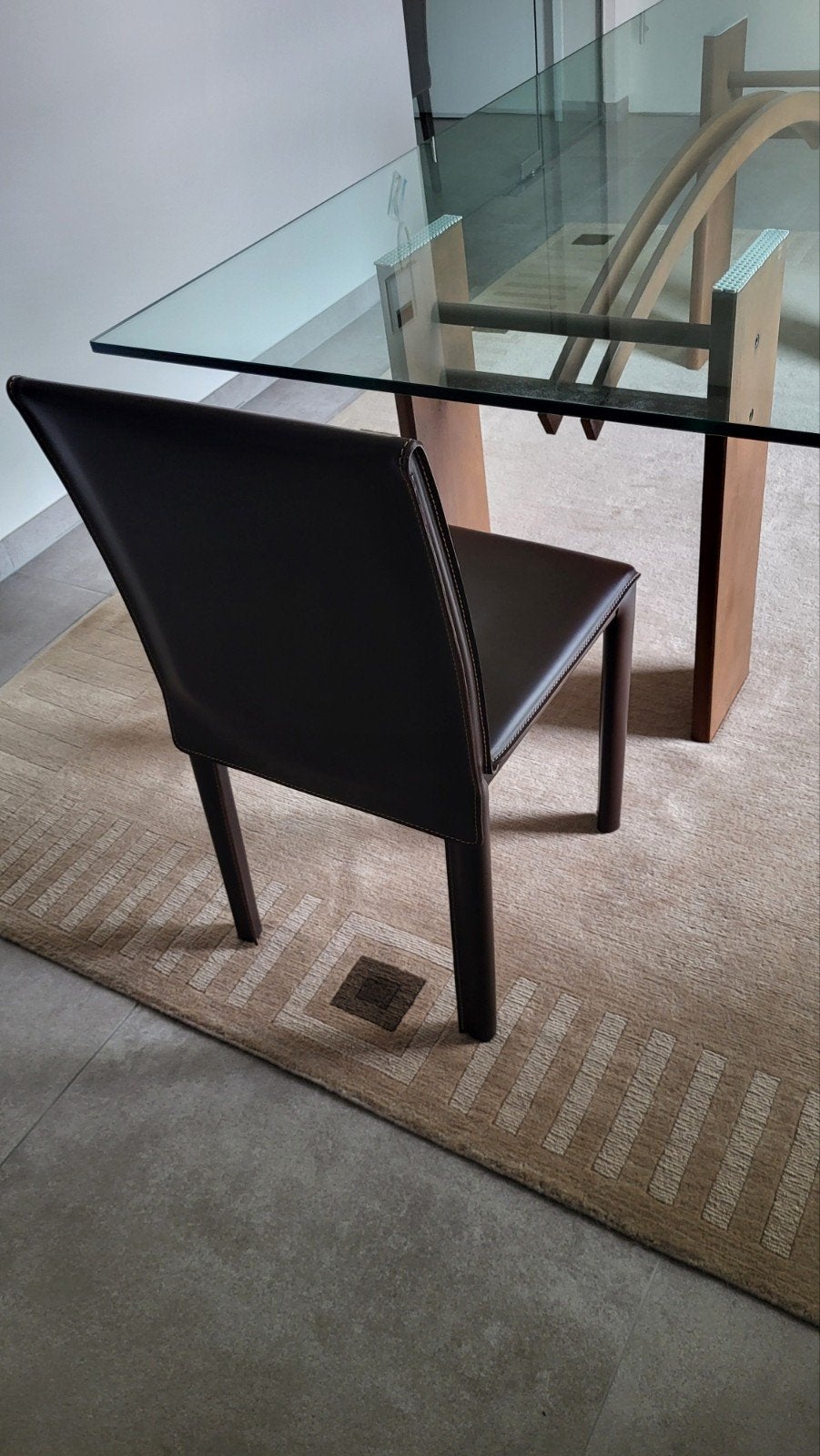 Tijdloze design glazen tafel, Huis en Inrichting, Ophalen