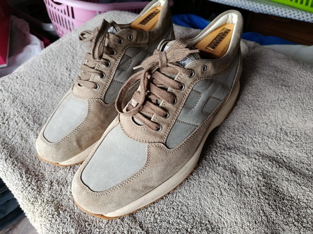 Hogan interactive beige et tissus gris 43, Vêtements | Hommes, Chaussures, Autres couleurs, HOGAN., Porté, Chaussures de sport