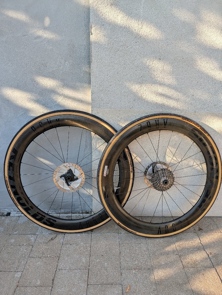 Reynolds AR58/62 Carbon Wielset (Schijfrem), Gebruikt, Racefiets, Reynolds, Carbon