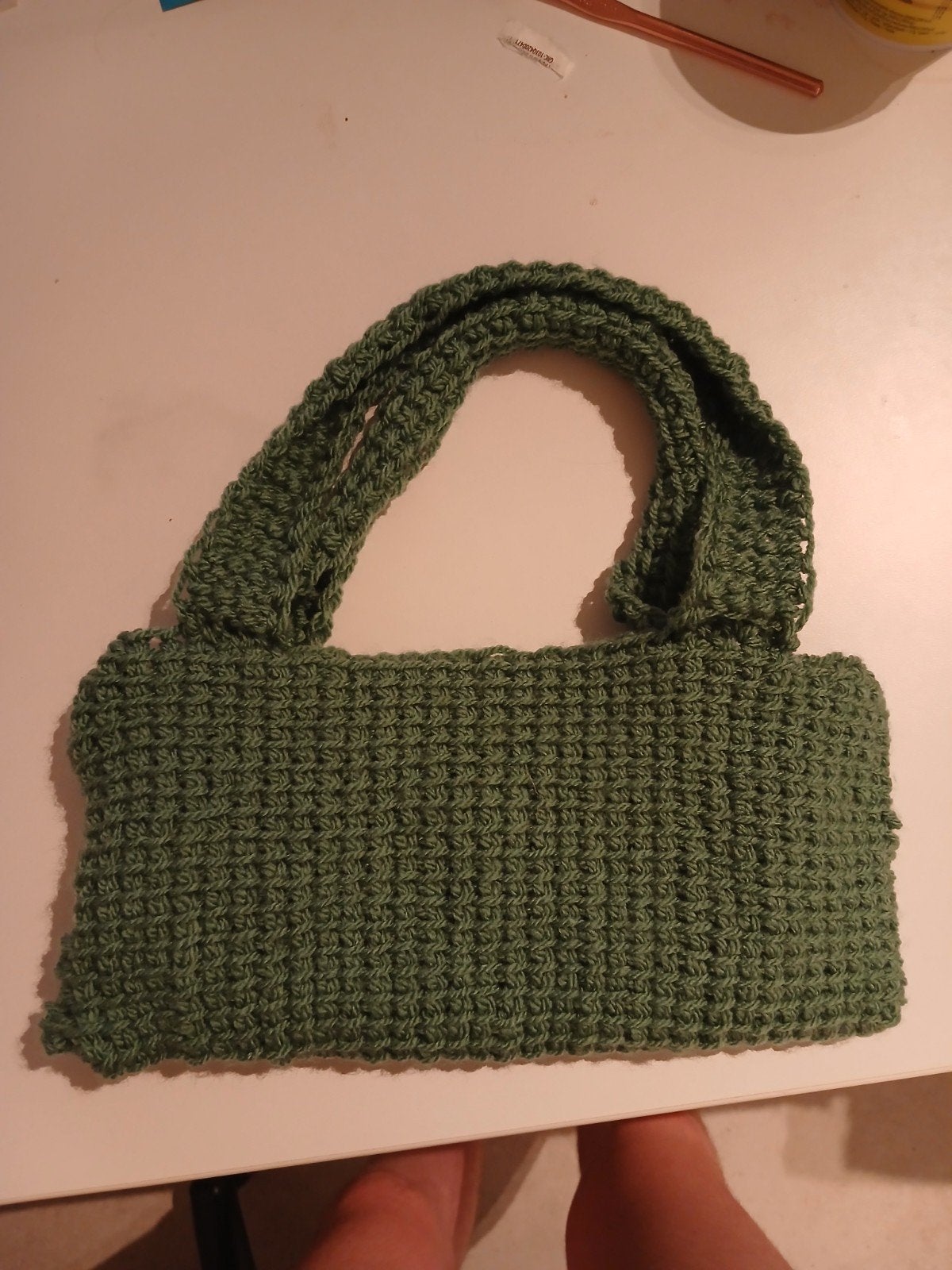 Sac vert autocrocheté, Bijoux, Sacs & Beauté, Sacs | Sacs Femme, Enlèvement ou Envoi, Comme neuf, Vert, Sac à main