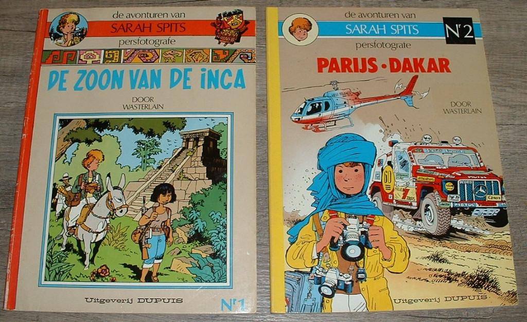 strips sarah spits nrs 1-2-9-11-16 - Dupuis uitgave 1e druk, Meerdere stripboeken, Ophalen of Verzenden, Zo goed als nieuw, Marc Wasterlain