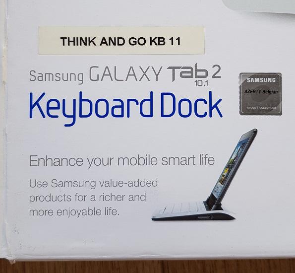 Clavier Samsung Galaxy Tab 2, Informatique & Logiciels, Enlèvement ou Envoi, Neuf, Station d'accueil, Tablette