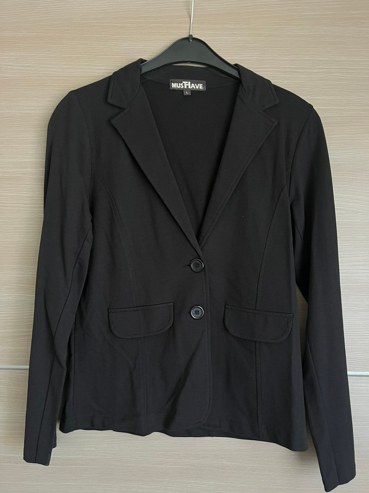Zwarte blazer Musthave - maat L, Ophalen of Verzenden, Nieuw, Maat 42/44 (L), Zwart