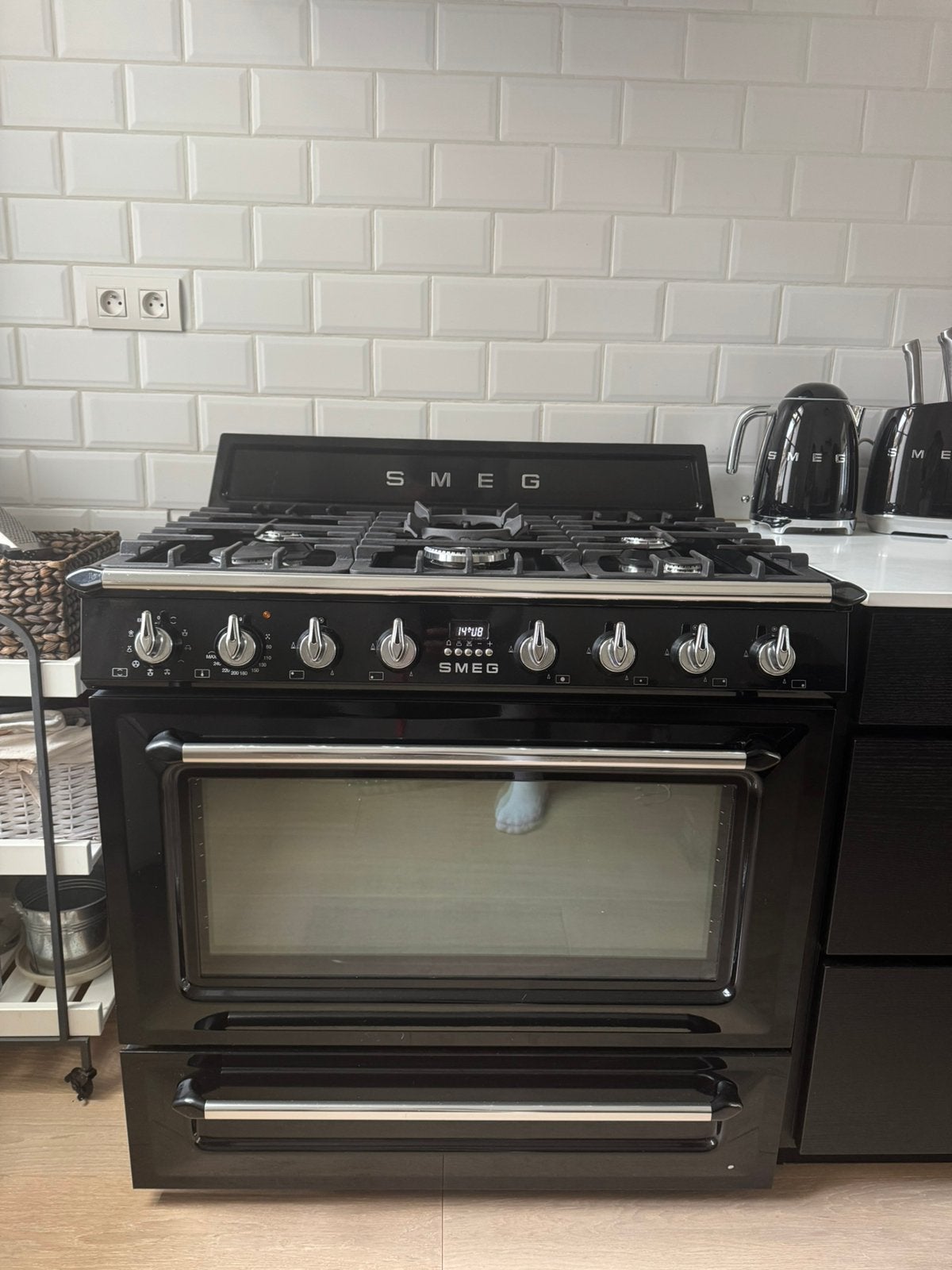 SMEG fornuis TR90BL, Elektronische apparatuur, Ophalen, Zo goed als nieuw