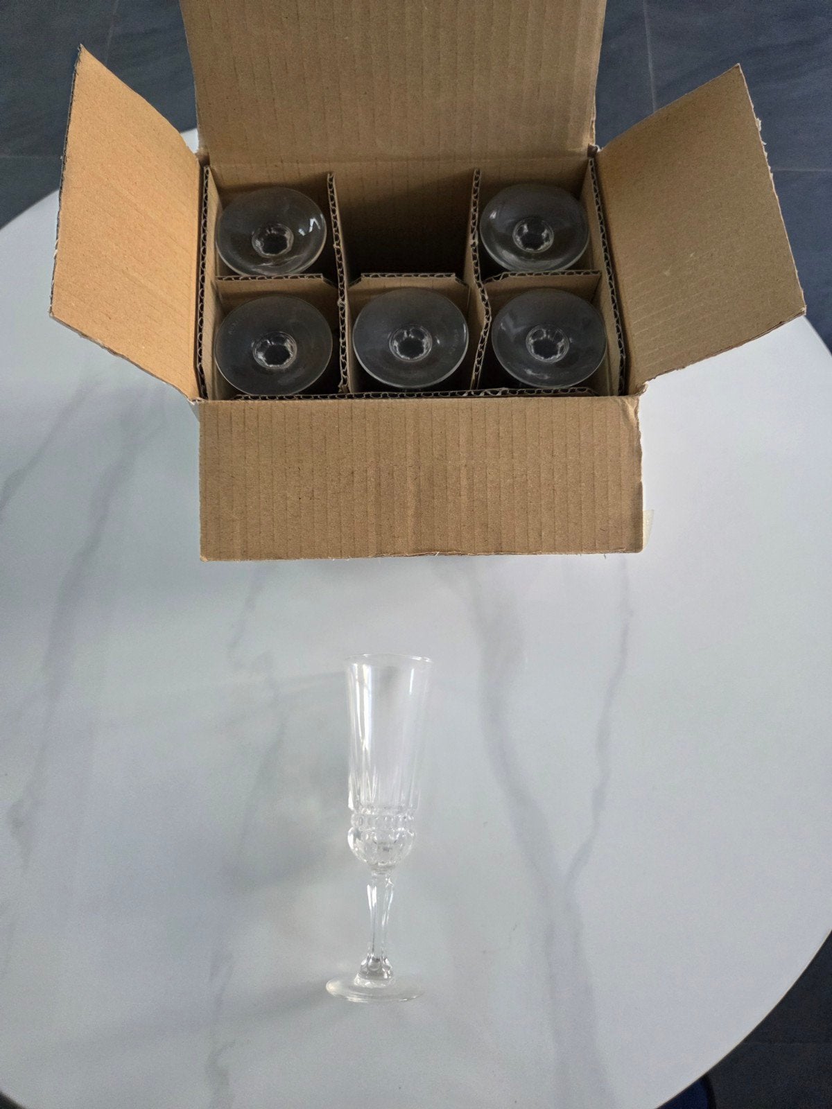 6 verres a champagne neuf, Ophalen, Nieuw