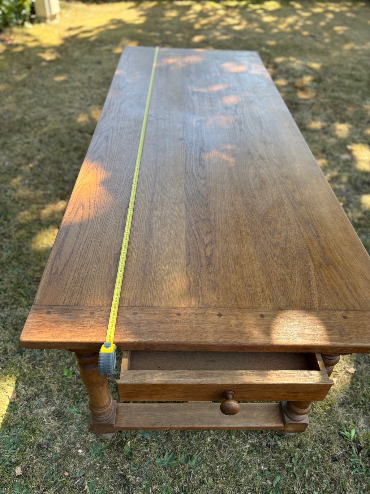 Table de ferme, Enlèvement, Comme neuf, Chêne