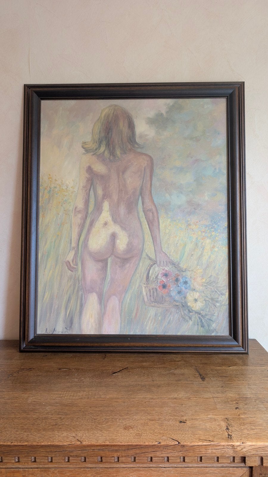 Prachtig schilderij D. Milutin, Antiek en Kunst, Ophalen