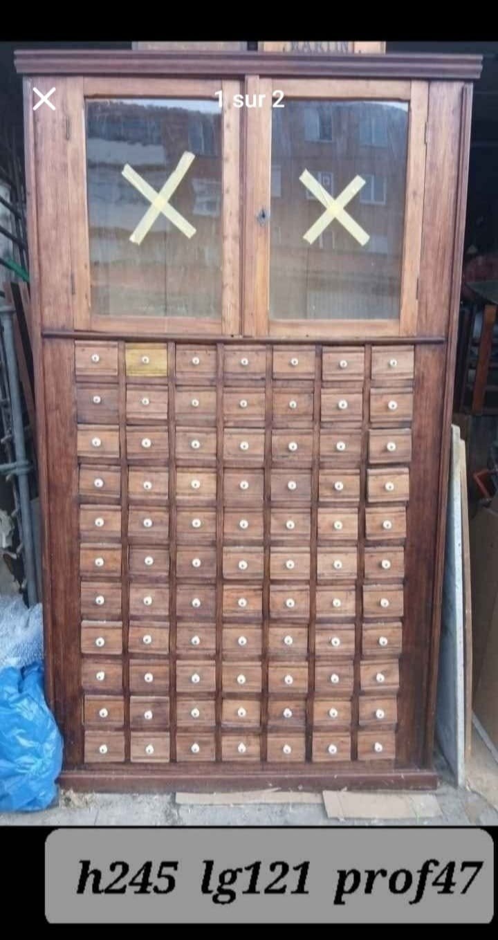 oud houten weefgetouwmeubilair, Ophalen