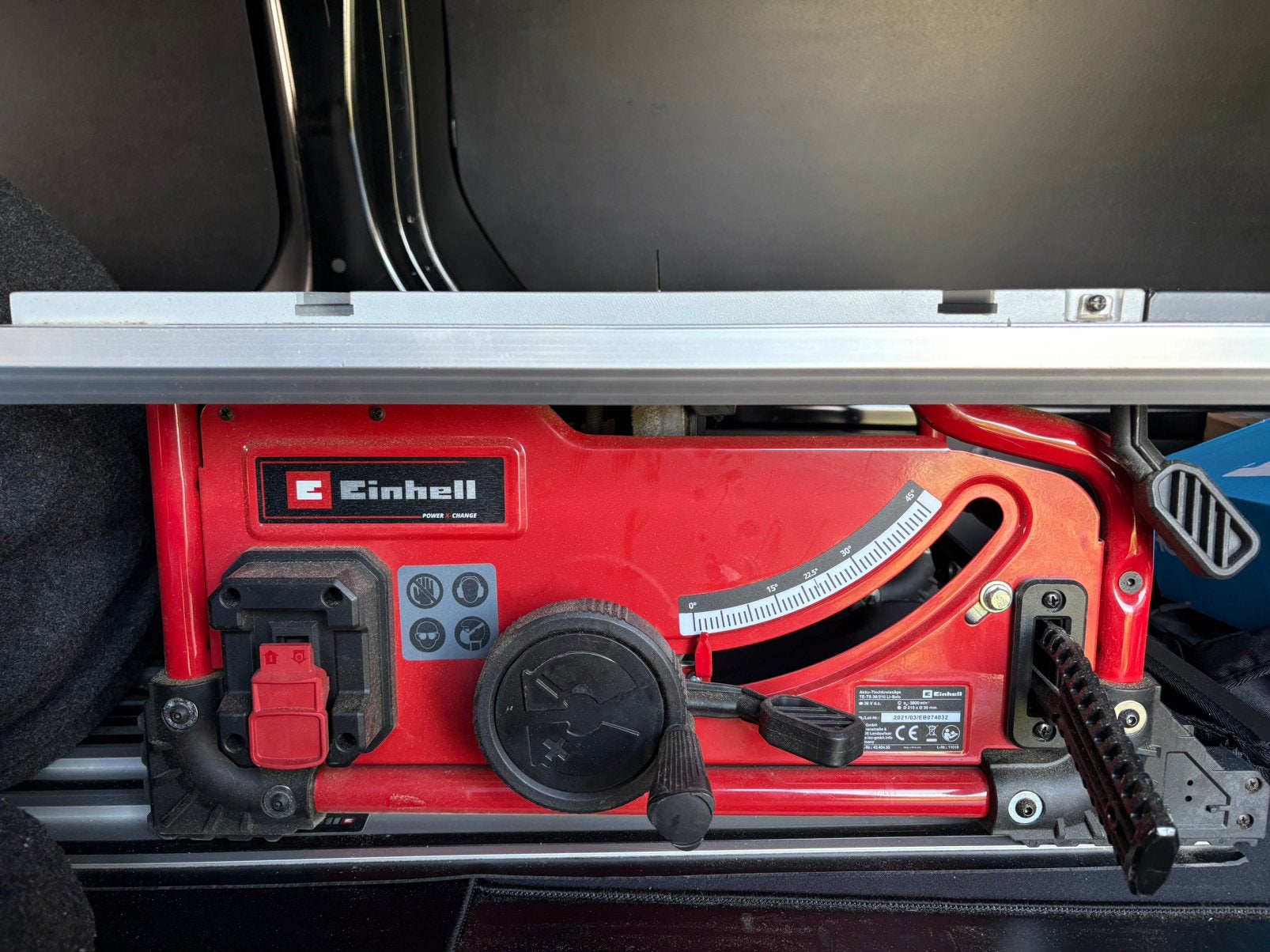 Einhell TE-TS 36/210 Li-Solo accu-tafelzaag, Enlèvement, Utilisé