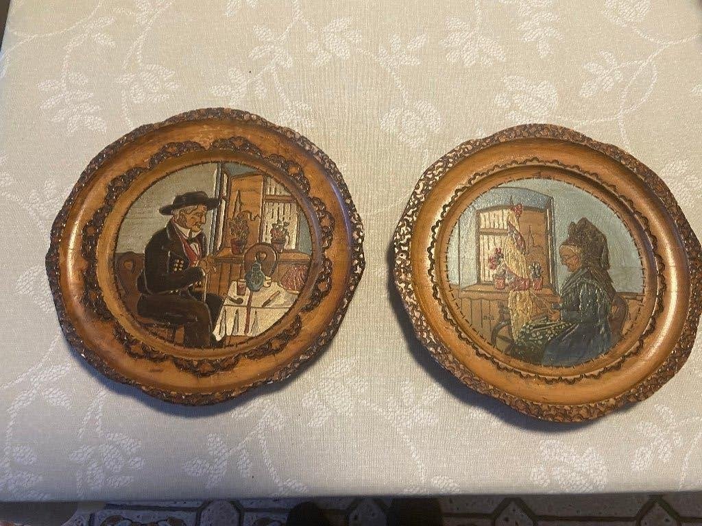 2 Prachtige houten bordjes, Ophalen of Verzenden