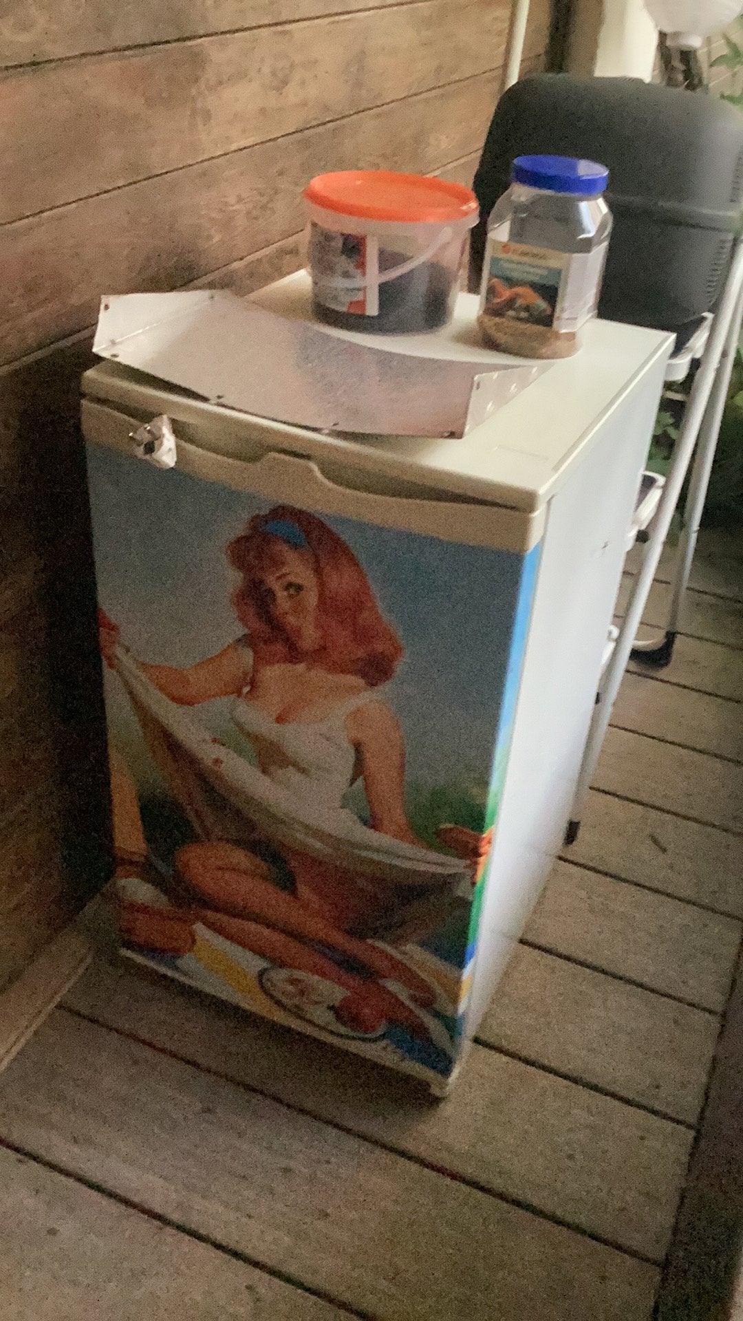Réfrigérateur vintage véritable, Electroménager, Avec compartiment congélateur, Enlèvement, Utilisé, 45 à 60 cm