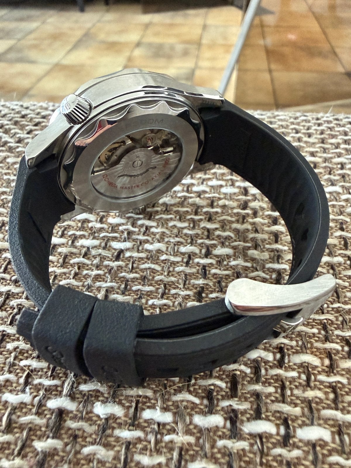 Oméga Seamaster 300, Acier, Enlèvement, Omega, Synthétique