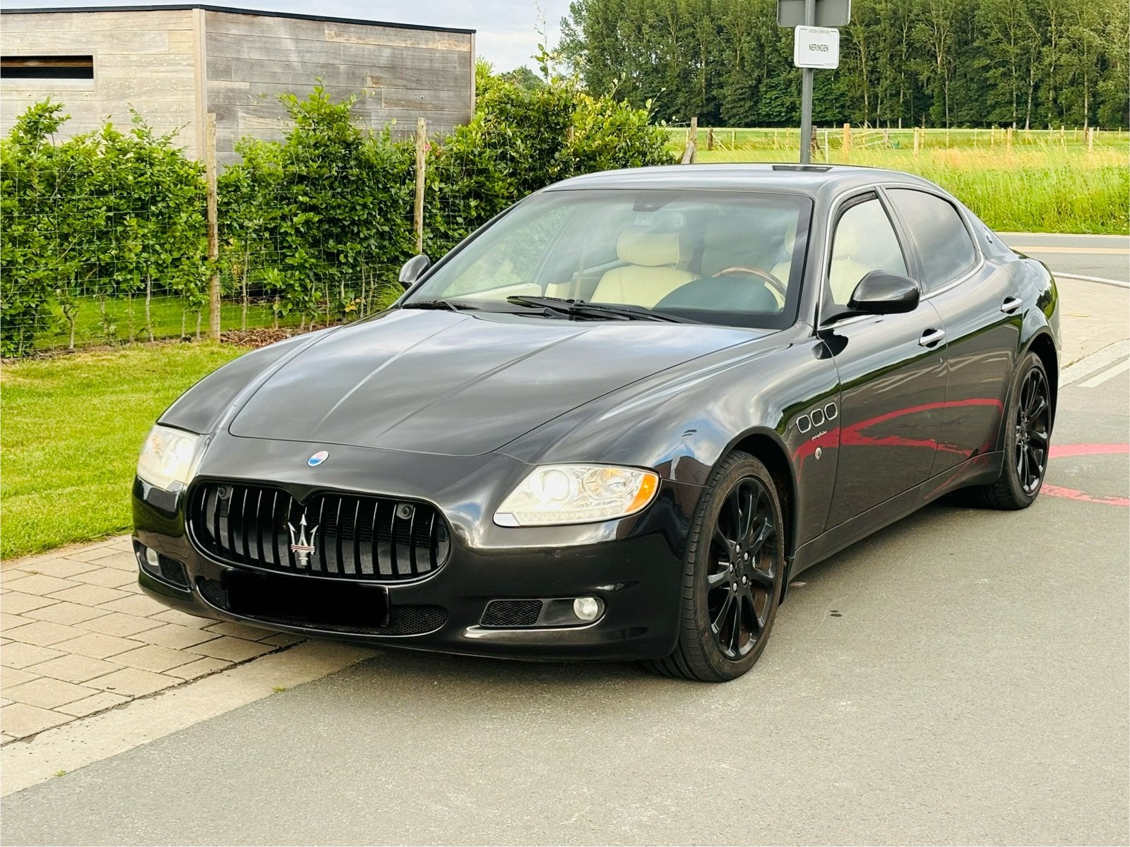 MASERATI QUATTROPORTE 4.7 S 431PK 94000KM FERRARI MOTOR, Auto's, Automaat, Beige, Parkeersensor, Leder