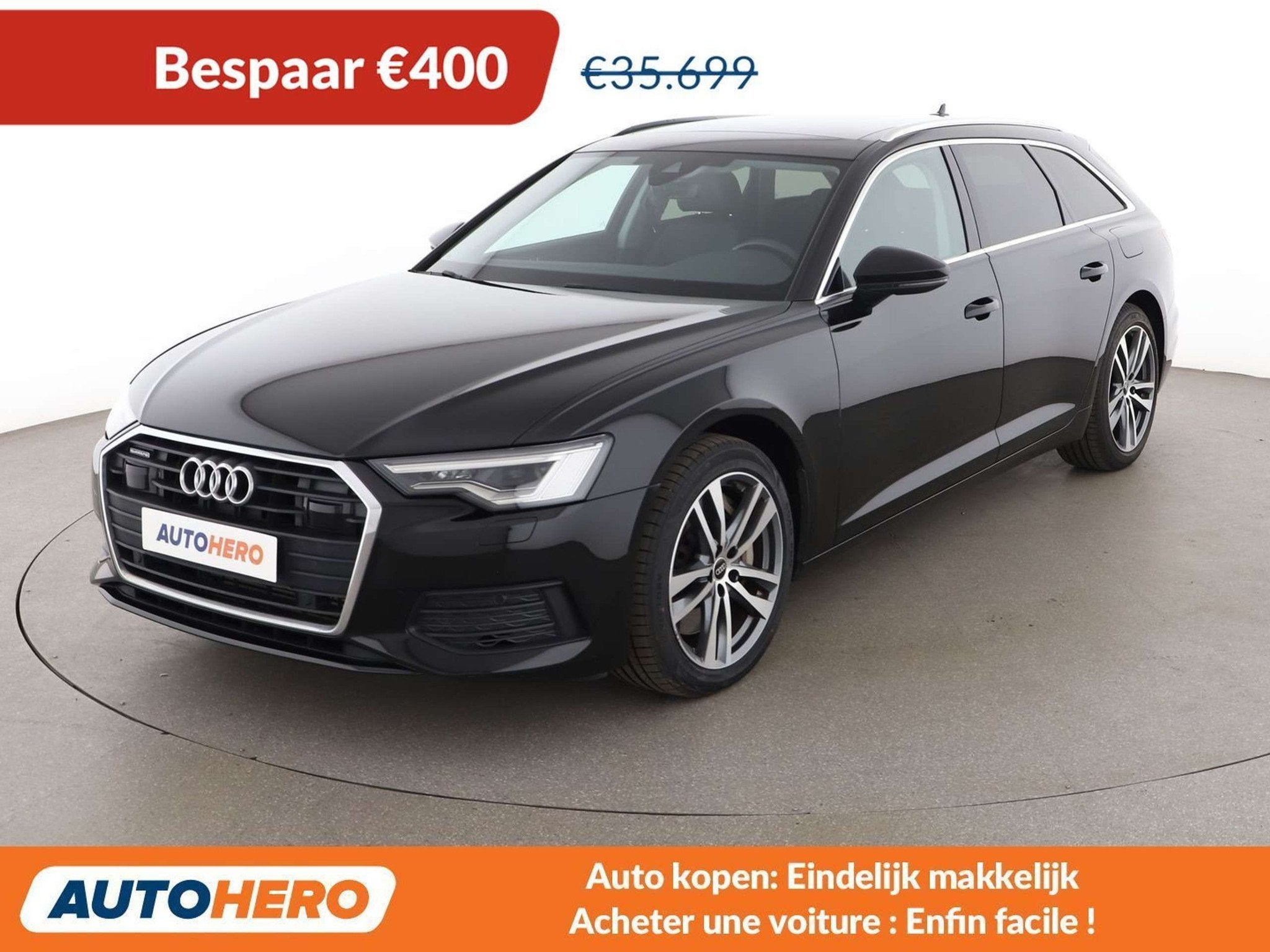 Audi A6 50 TFSIe quattro (bj 2022, automaat), Auto's, 1984 cc, Zwart, 220 kW, Hybride Elektrisch/Benzine