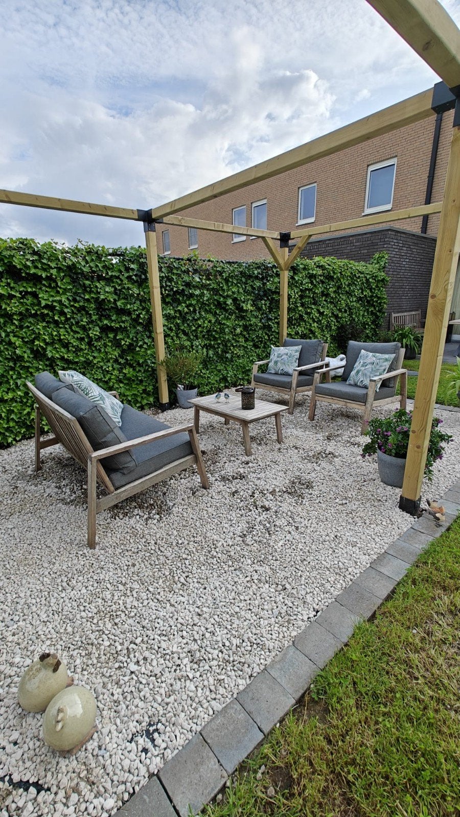 Ensemble de salon confortable en bois (complet avec table ba, Jardin & Terrasse, Ensembles de jardin, Chaise, Bois, Sets de jardin