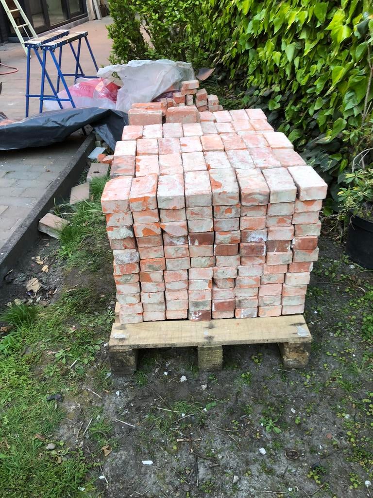 Gekuisde bakstenen, Ophalen, Gebruikt, Bakstenen