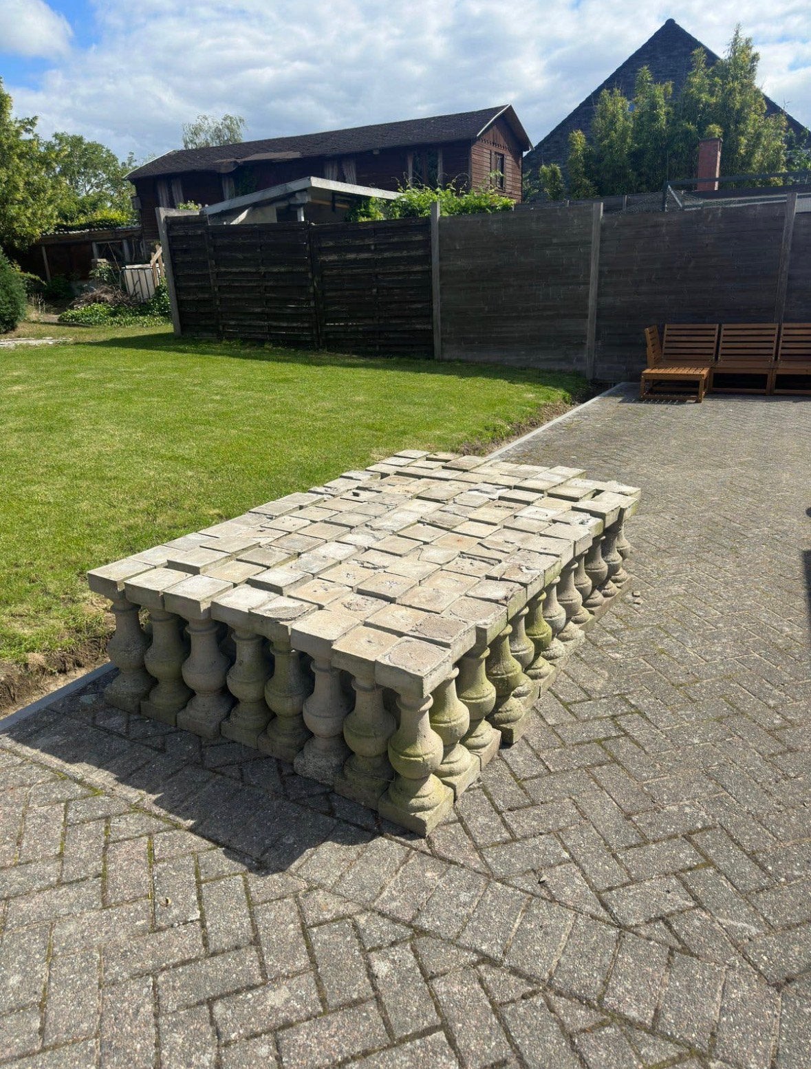 Betonnen sierpaaltjes (100 stuks), Ophalen, Gebruikt