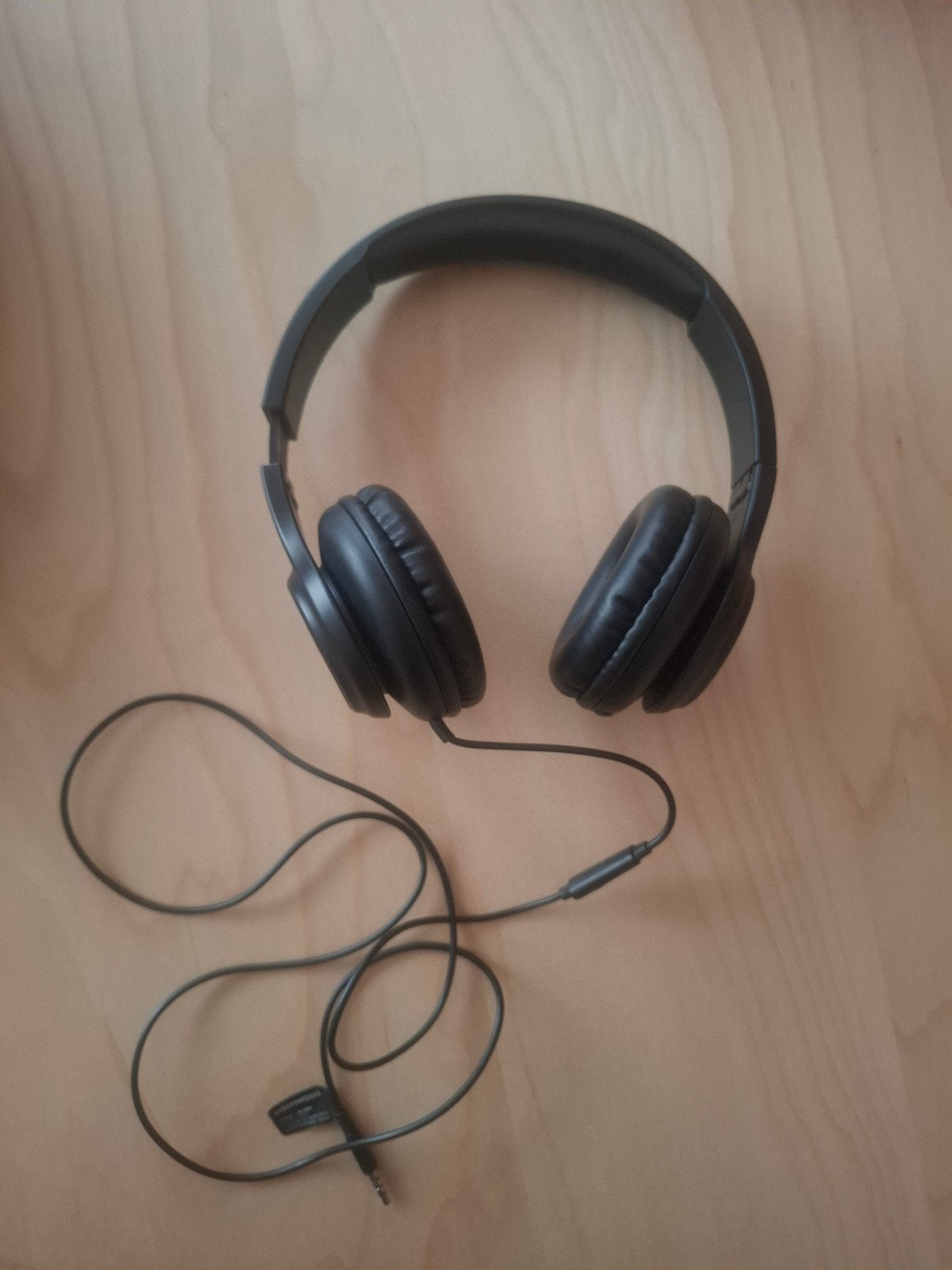 Draagbare bekabelde koptelefoon/bekabelde koptelefoon, opvou, Ophalen of Verzenden, Nieuw, Zwart, Microfoon
