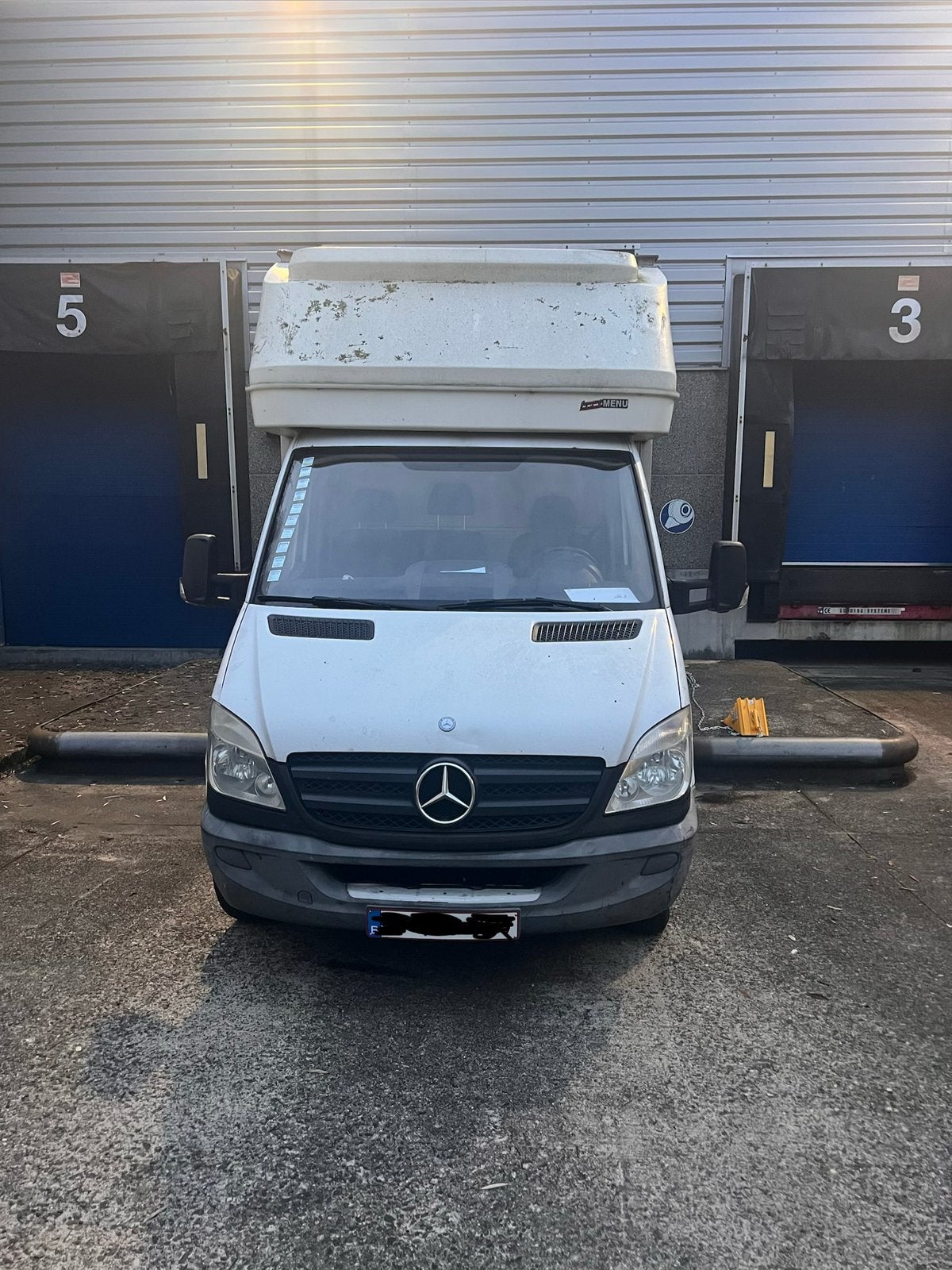 Mercedes Sprinter 316 CDI Bakwagen met Laadklep – 2012, Auto's, Stof, Elektrische ramen, Wit, Mercedes-Benz