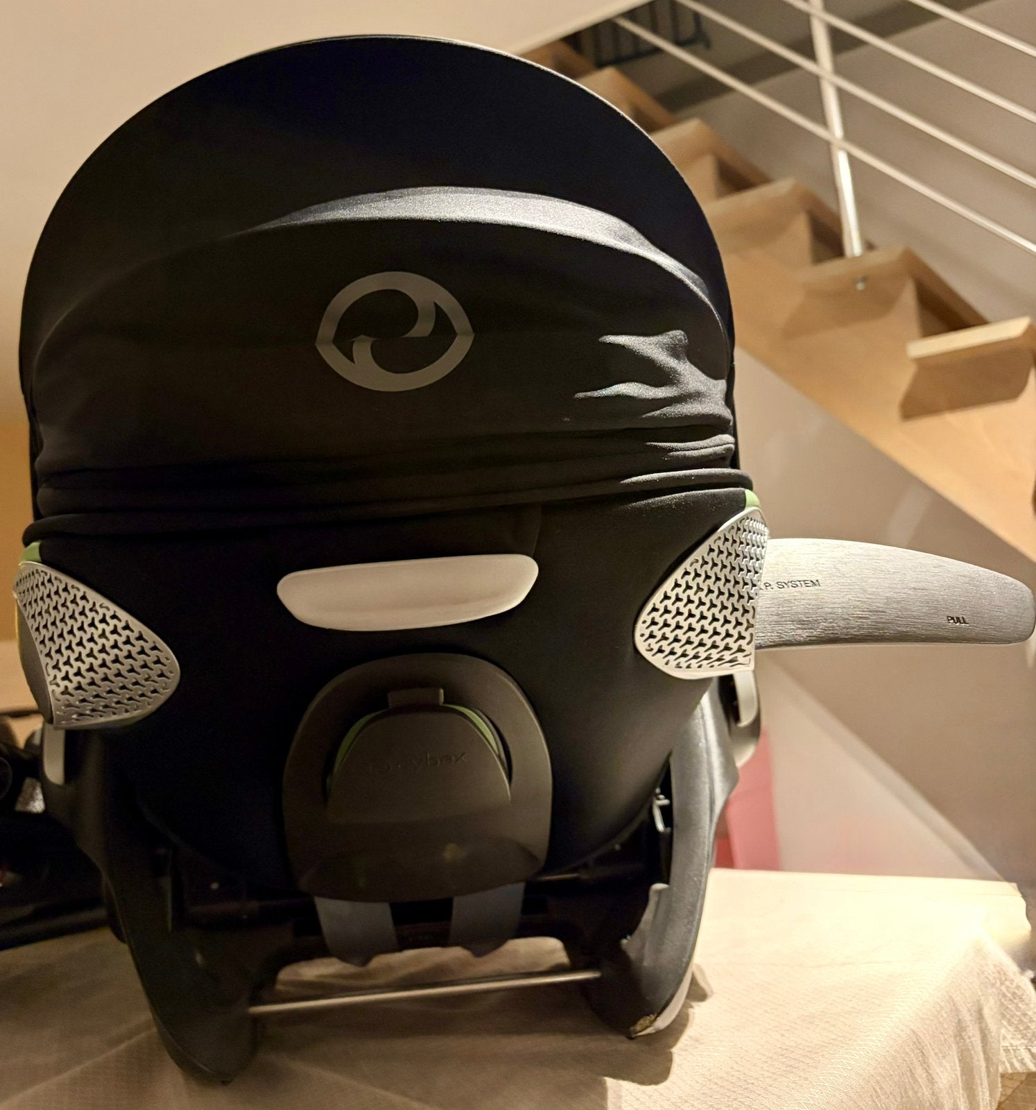 Cybex Cloud T Plus + Base isofix, Autres marques, 0 à 18 kg, Comme neuf, Enlèvement