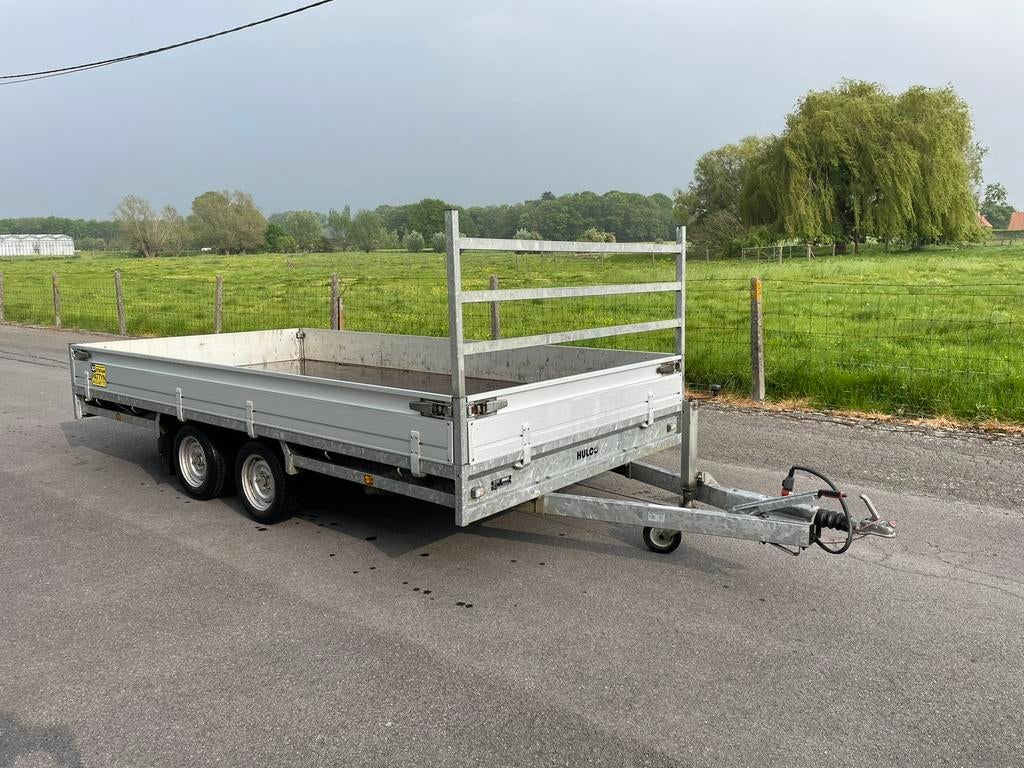 Remorque à plateforme Hulco 4mx2m !, Autos : Divers, Remorques, Enlèvement, Comme neuf