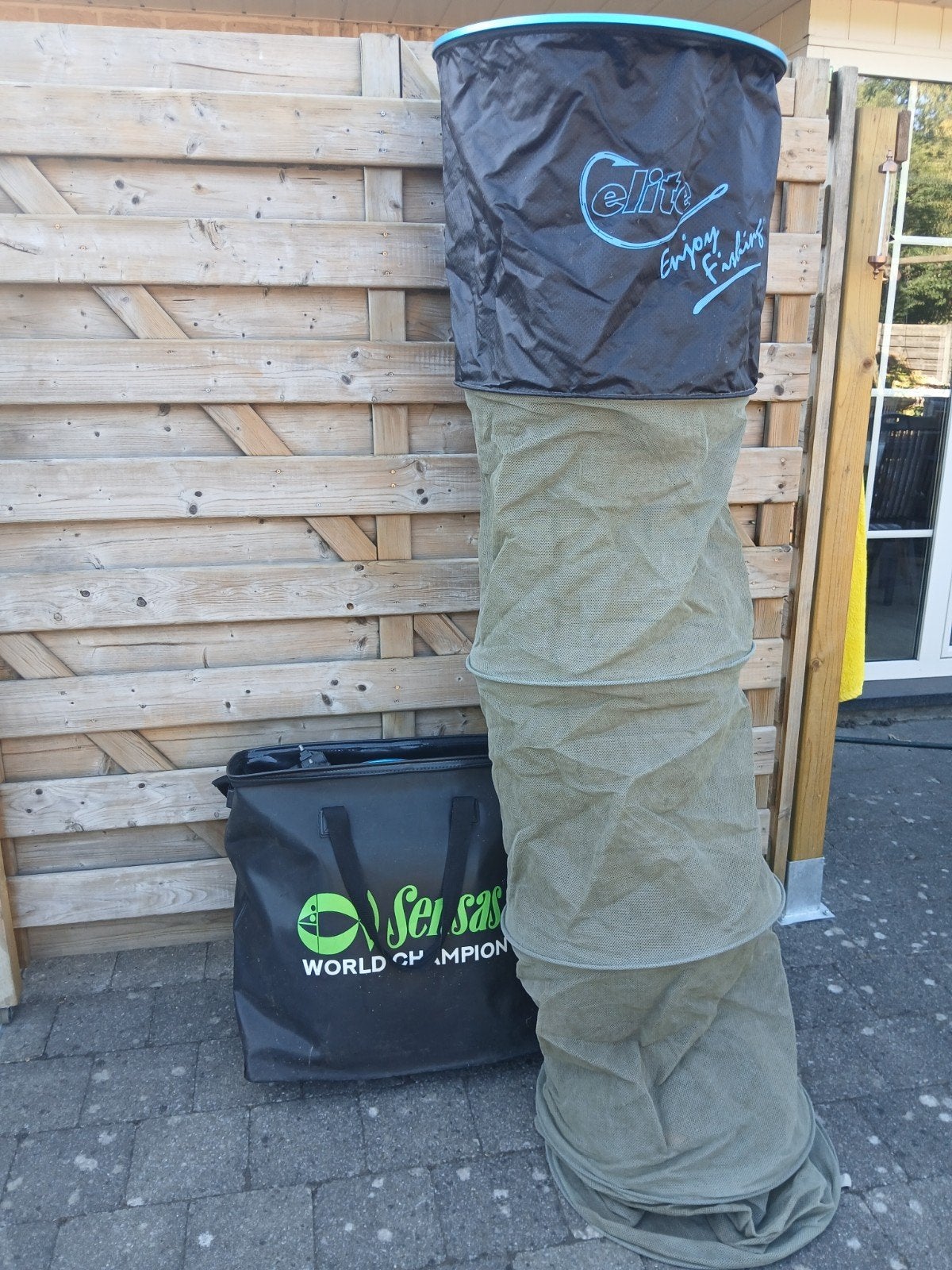 Sensas opbergtas + 4 leefnetten

tas is 6, Watersport en Boten, Ophalen