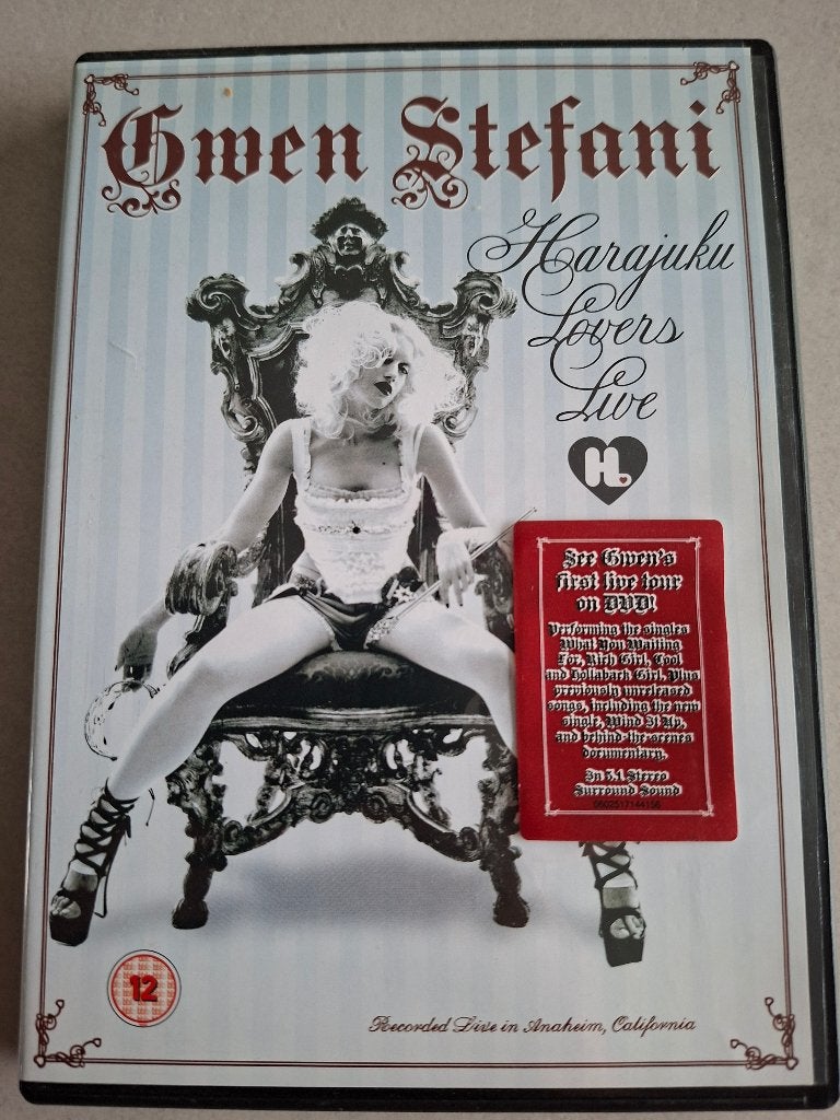 DVD Gwen Stefani Harajuku lovers live, À partir de 12 ans, Enlèvement, Comme neuf, Concert
