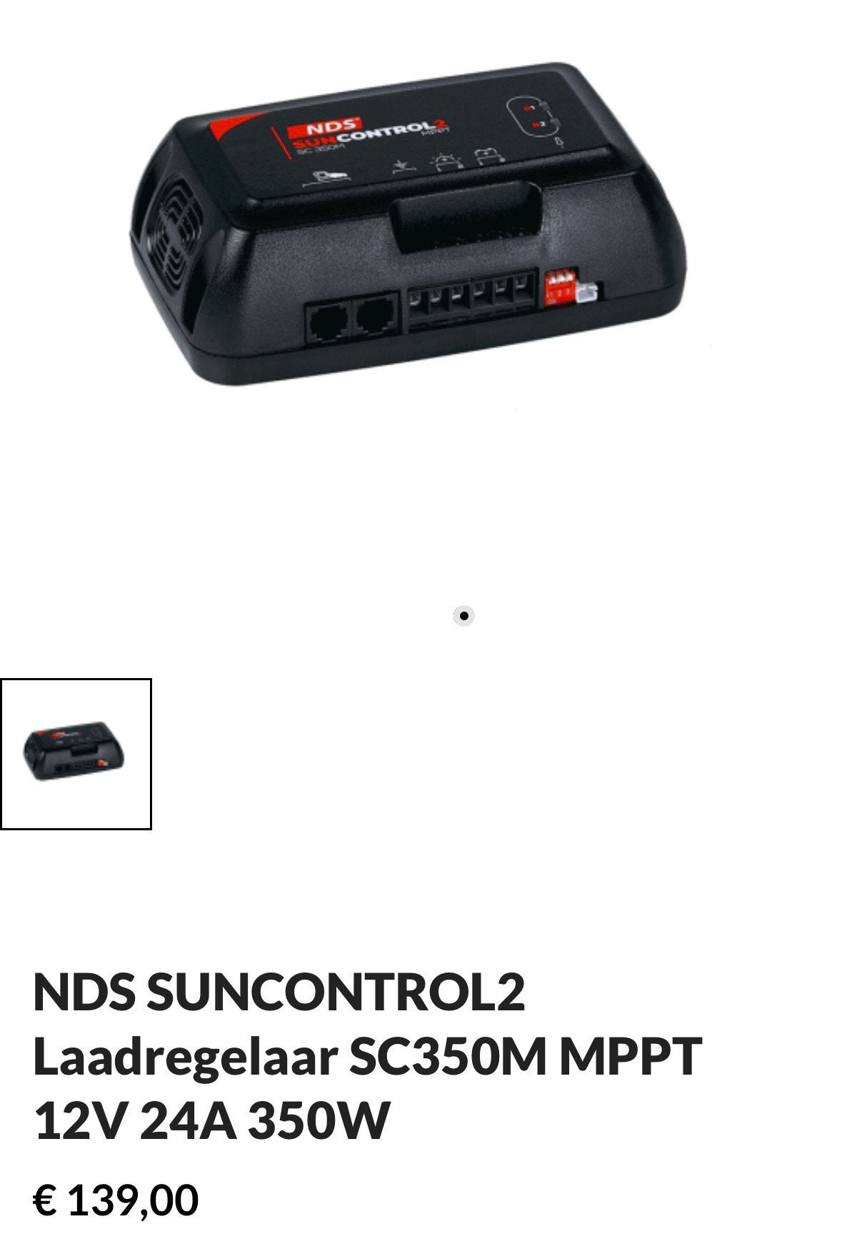 Nds laadregelaar en suncontrol dt002, Ophalen of Verzenden, Zo goed als nieuw