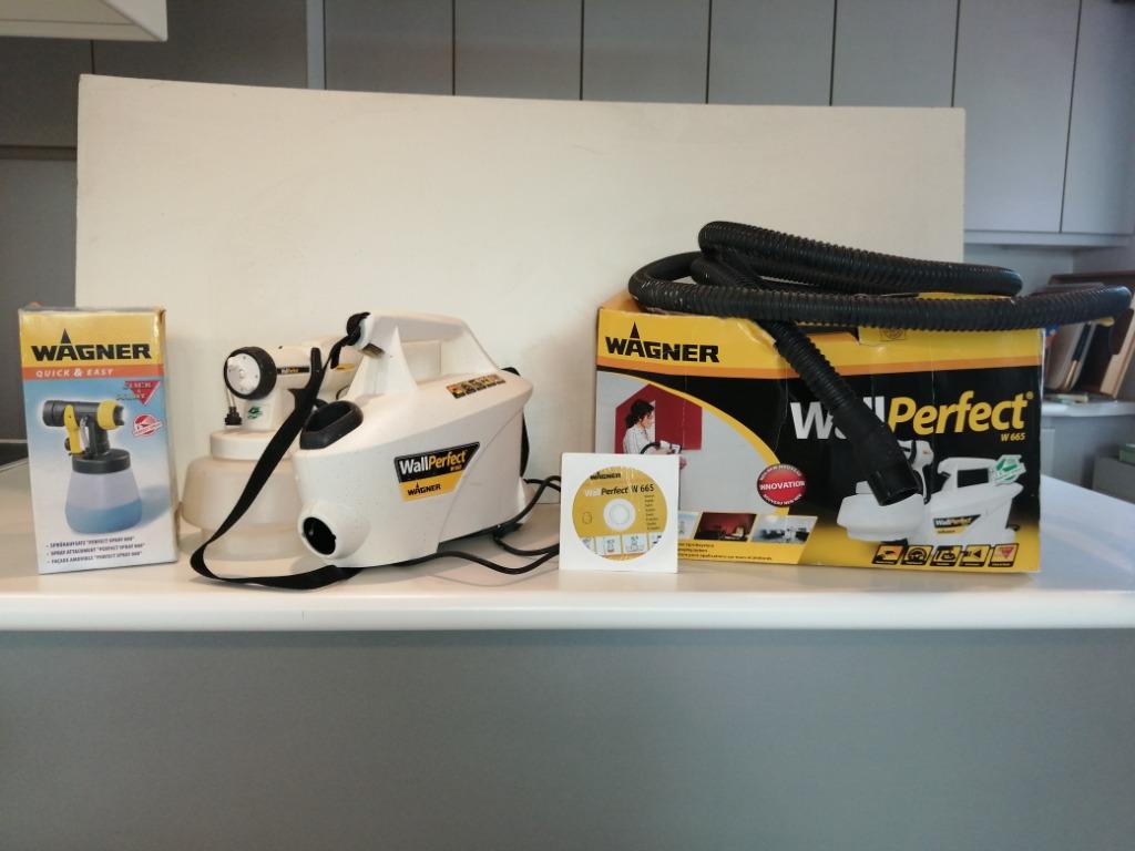 Verfspuit WAGNER  W665 + extra spuitopzet, Bricolage & Construction, Outillage | Autres Machines, Utilisé, Enlèvement