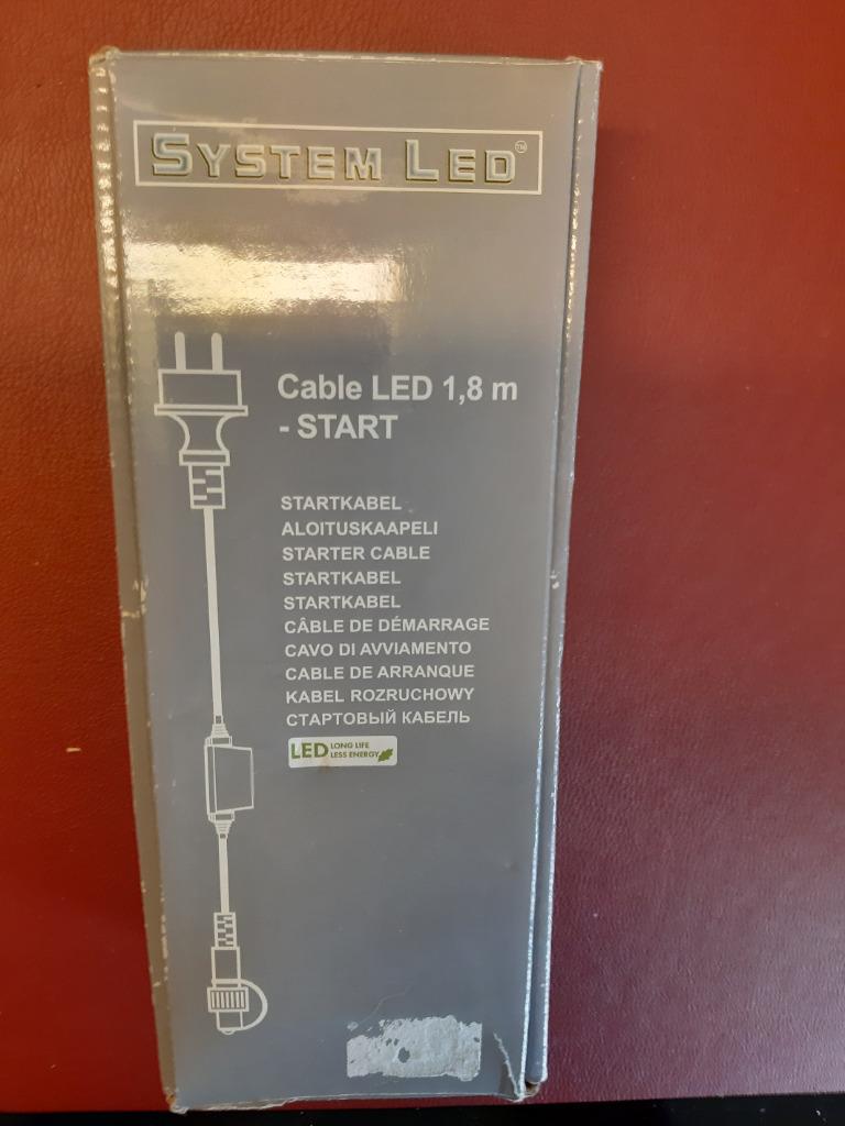 Startkabel (LED-kabel 1,8m - start) voor lichtslinger, Diversen, Ophalen of Verzenden, Nieuw