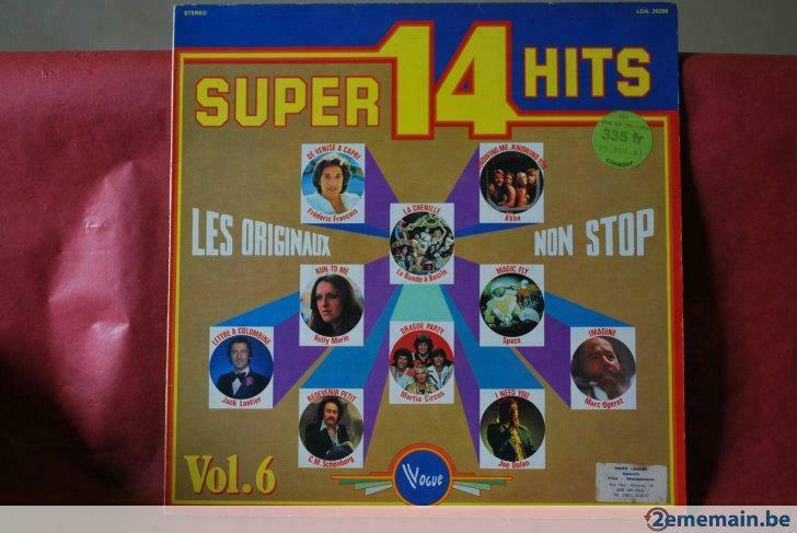 Disque 33 tours Super 14 Hits-Hit parade, Ophalen of Verzenden