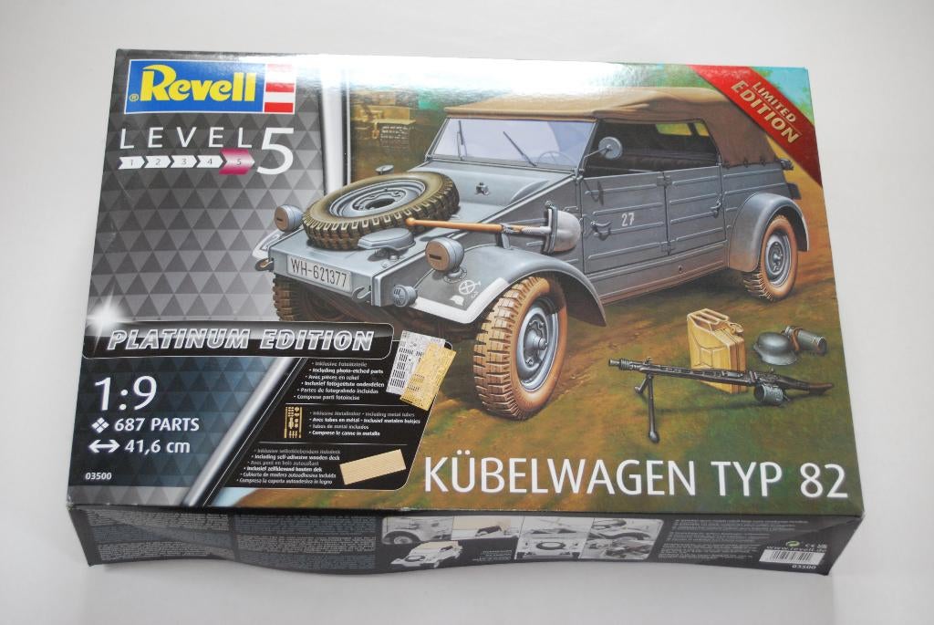 1/9 Revell Kübelwagen Platinum Edition, Hobby & Loisirs créatifs, Neuf, Enlèvement ou Envoi, Voiture, Revell