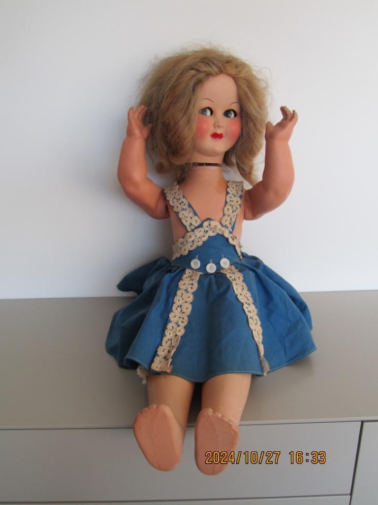 oude pop, Verzamelen, Poppen, Ophalen of Verzenden, Gebruikt, Pop