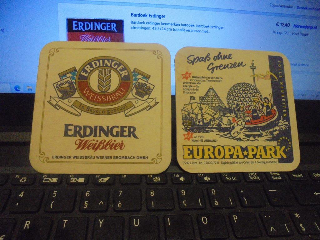 Europa park, Verzamelen, Ophalen of Verzenden, Zo goed als nieuw, Viltje(s)