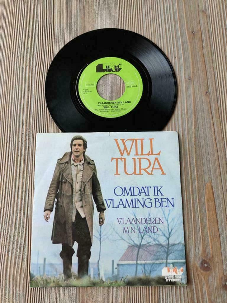 Single Will Tura – Omdat Ik Vlaming ben/Vlaanderen M'n Land, Ophalen of Verzenden