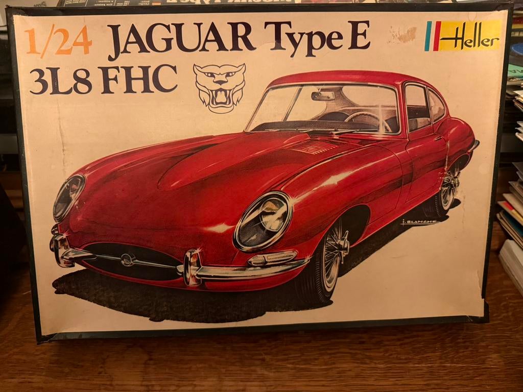 Jaguar Type E, 3.L8 FHC, Hobby en Vrije tijd, Ophalen of Verzenden, Zo goed als nieuw, Auto, Heller