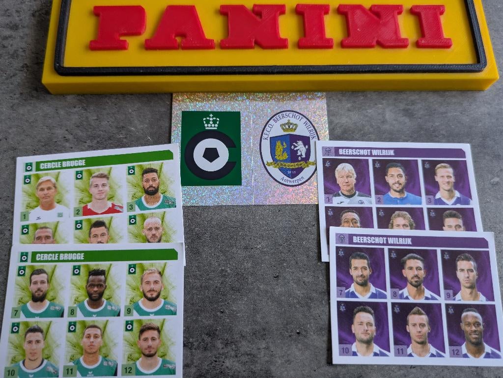 Panini FOOTBALL 2018 STICKERS 5X BEERSCHOT / CERCLE BRUGGE, Ophalen of Verzenden, Nieuw