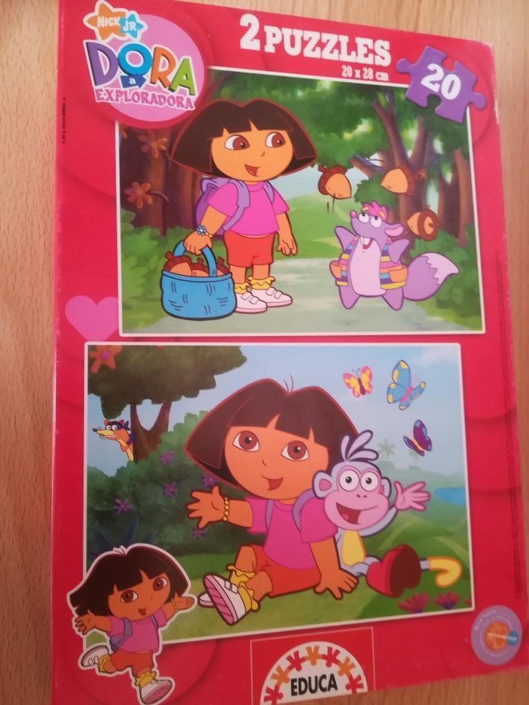 Dora puzzel, Kinderen en Baby's, Speelgoed | Kinderpuzzels, Ophalen of Verzenden, 10 tot 50 stukjes, Gebruikt, 2 tot 4 jaar