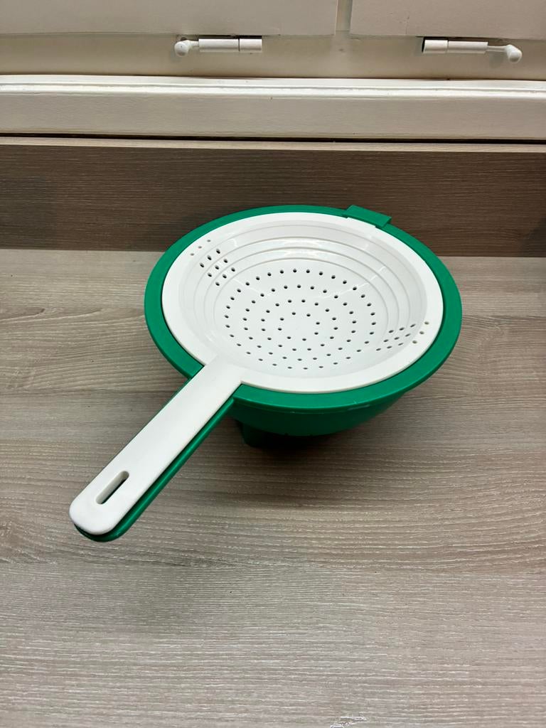Tupperware vergiet, Ophalen, Gebruikt