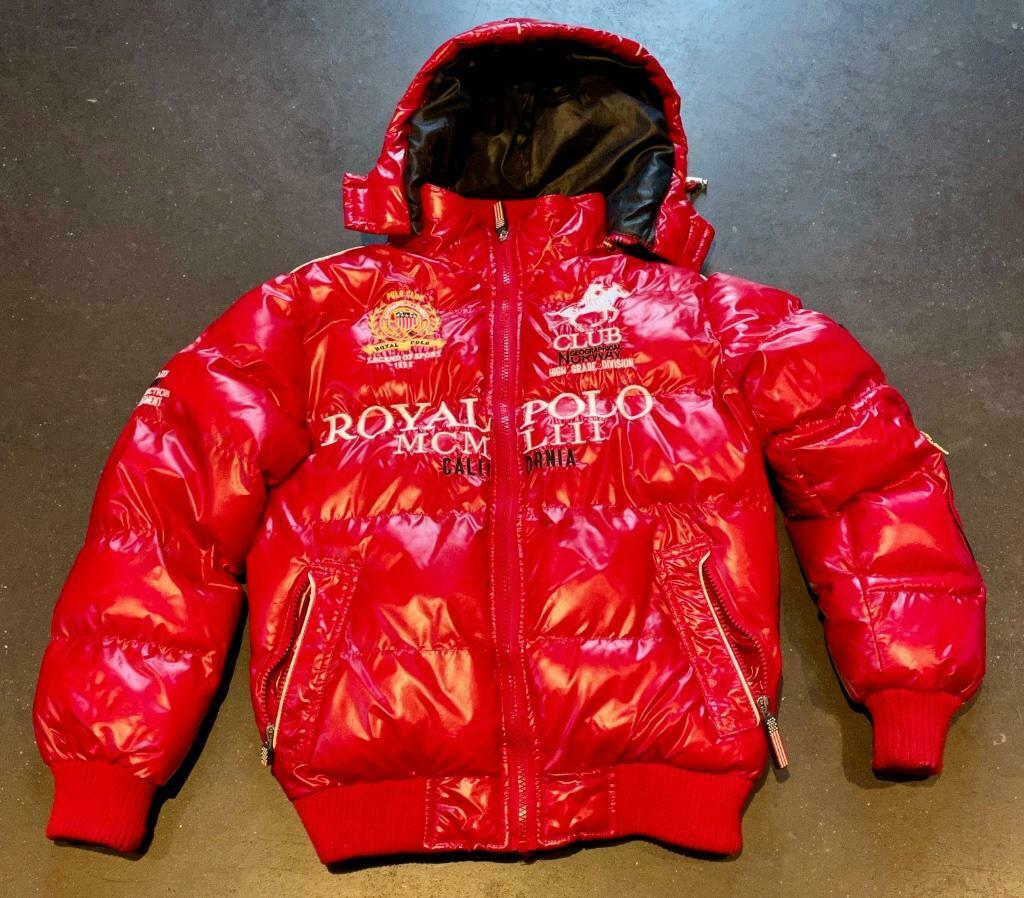 Donsjack Geographical Norway - Royal Polo rood 8 jaar, Geographical Norway, Ophalen of Verzenden, Zo goed als nieuw, Jongen
