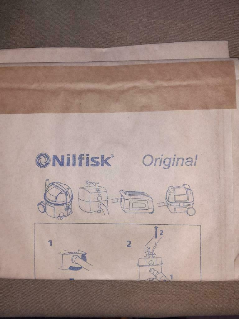 3 stofzuigerzakken Nilfisk Original 82222901, Ophalen of Verzenden, Nieuw