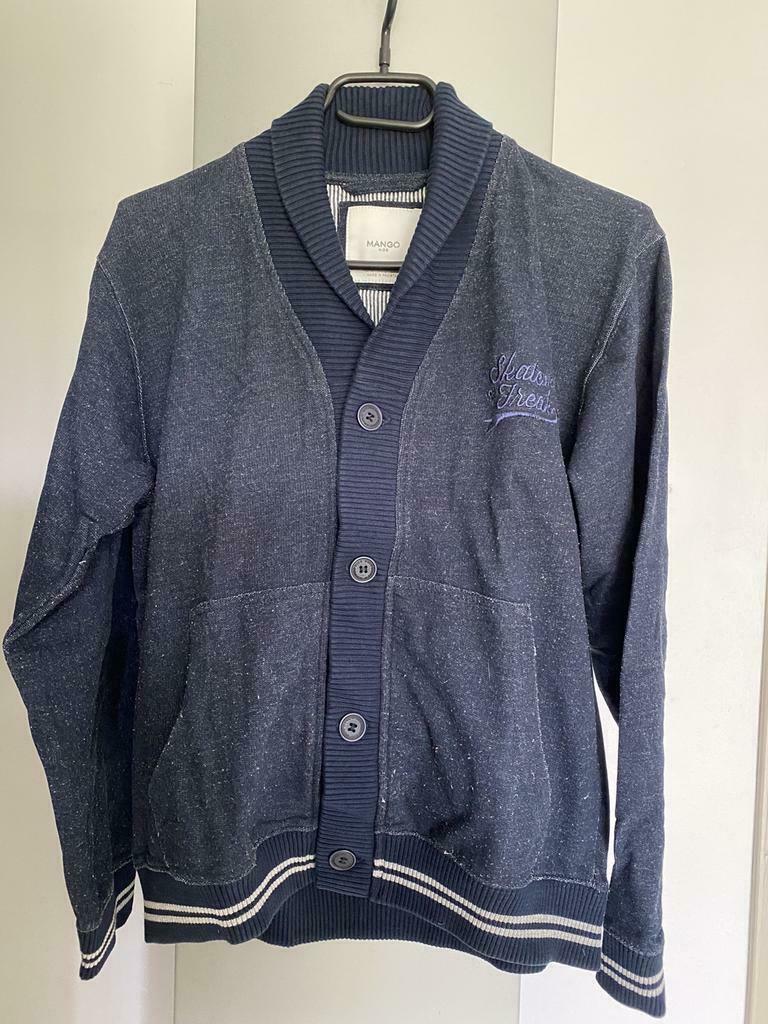 Gilet, veste Mango garçon bleu marine, 14 ans, Comme neuf, Mango, Garçon, Pull ou Veste