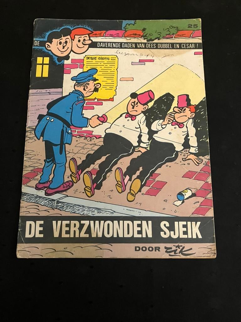 Dees Dubbel en Cesar nr 25 - De verzwonden sjeik., Enlèvement ou Envoi, Une BD, Rik Clément, Comme neuf