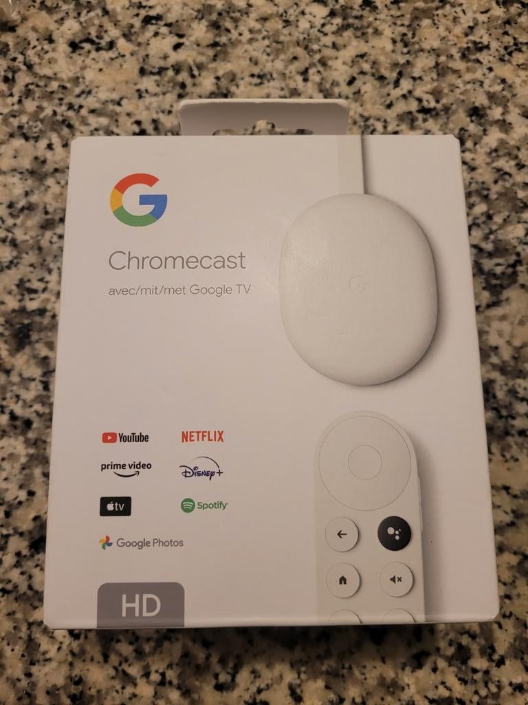 Google Chromecast d'origine avec télécommande Google TV, Enlèvement