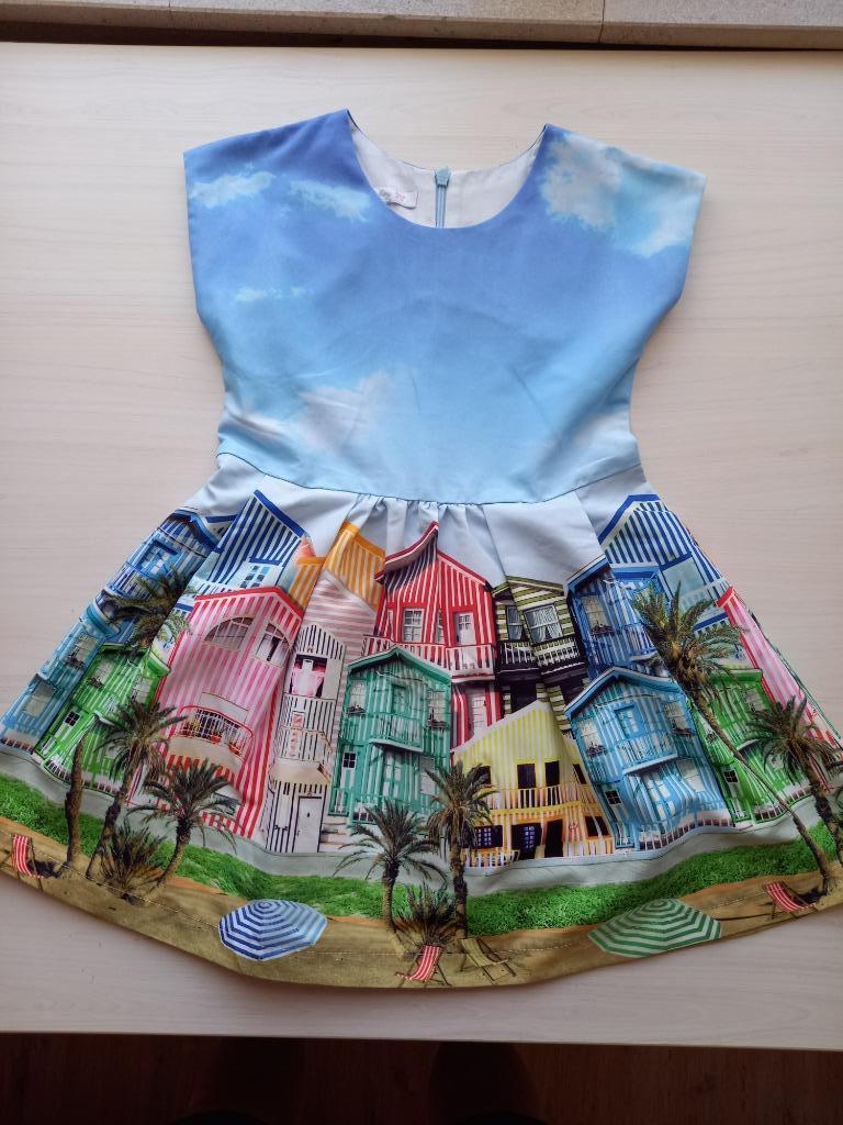 NIEUW, prachtig (feest)kleedje Blue Bay maat 110 meisje, Kinderen en Baby's, Meisje, Nieuw, Ophalen of Verzenden, Jurk of Rok