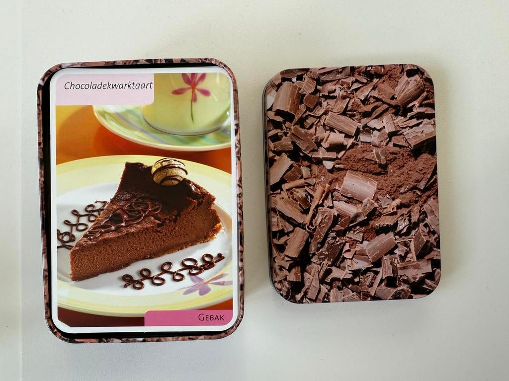NIEUW Receptendoosje Desserts met chocolade, Enlèvement ou Envoi, Neuf, Gâteau, Tarte, Pâtisserie et Desserts