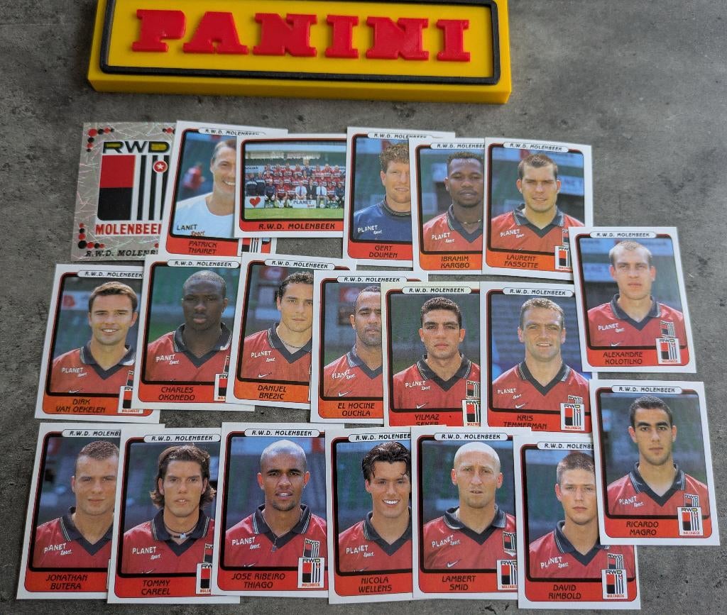 PANINI STICKERS 20X FOOTBALL 2002 RWDM VOETBAL, Verzenden, Nieuw