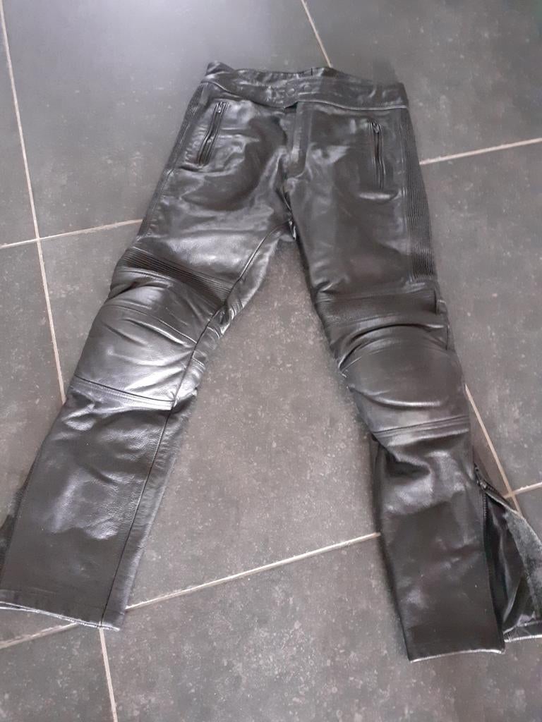 lederen moto broek, Ophalen of Verzenden, Tweedehands