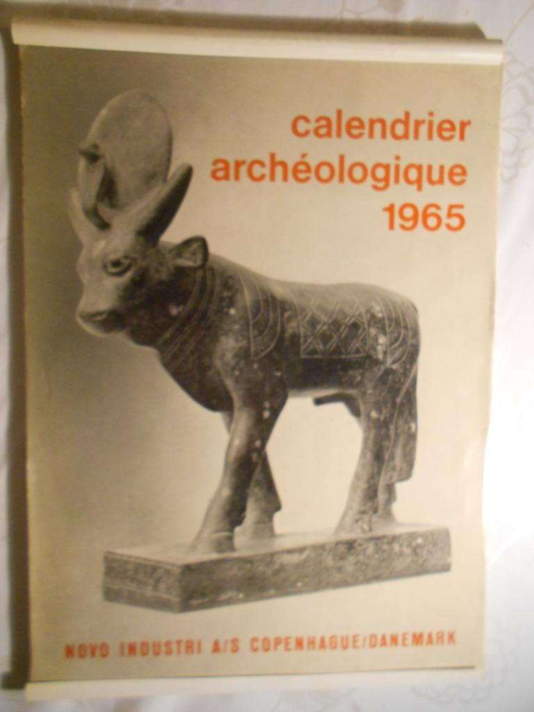 Le calendrier archéologique de 1965, Divers, Calendriers, Enlèvement ou Envoi, Calendrier mensuel, Comme neuf