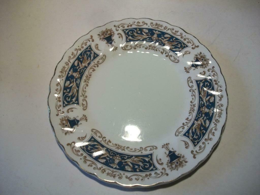 7 Dessertborden Myott Rialto blauw, Antiek en Kunst, Antiek | Servies los, Verzenden
